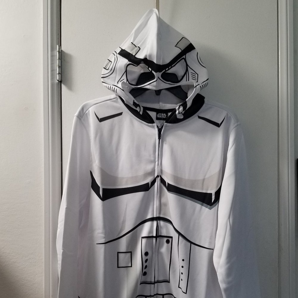 Starwars costume hoddie long sleeve zip front